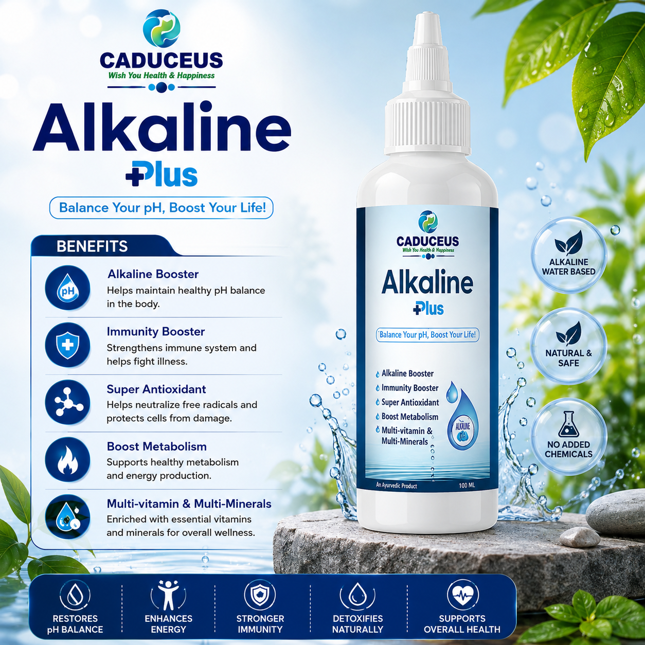 Alkaline Plus Drop - Caduceus wellness product